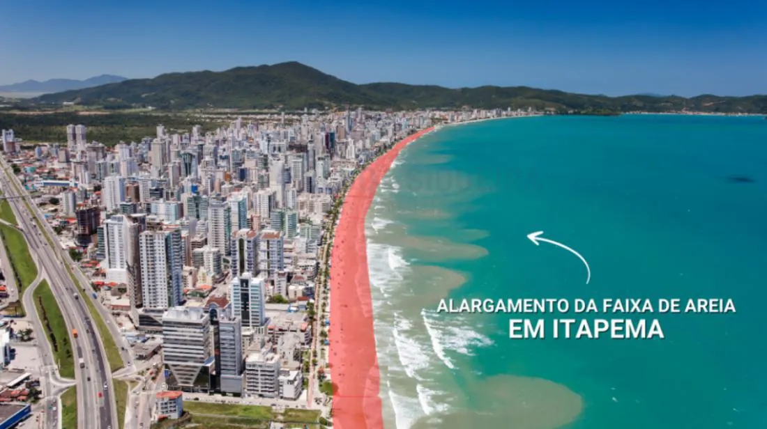 Alargamento da Faixa de Areia em Itapema! - Imagem Principal