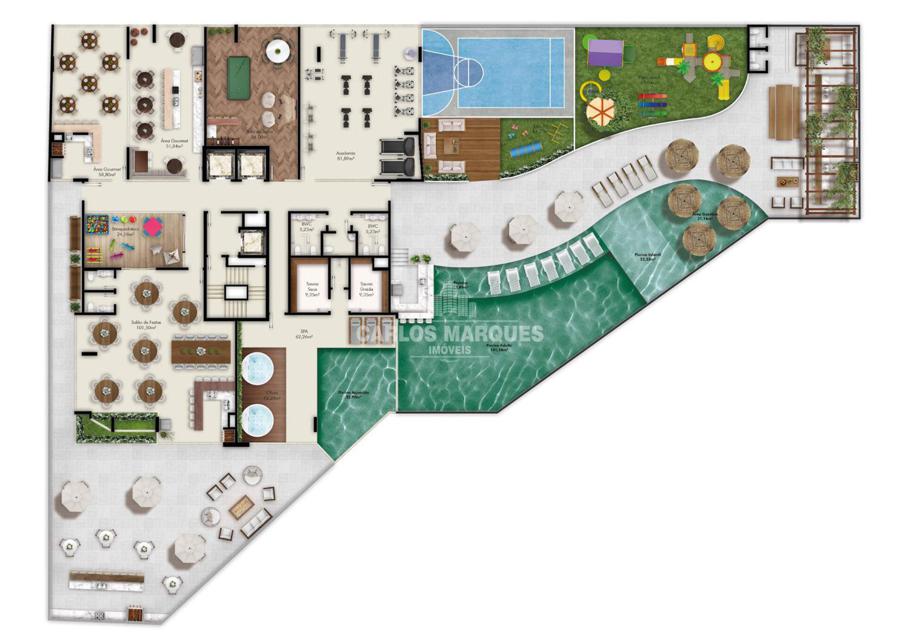 PLANTA DA ÁREA DE LAZER