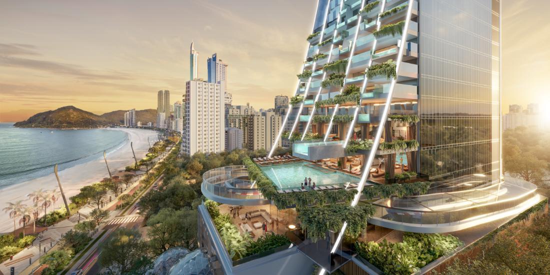 Balneário Camboriú celebra marco histórico na arquitetura mundial com o lançamento da Senna Tower - Imagem Principal