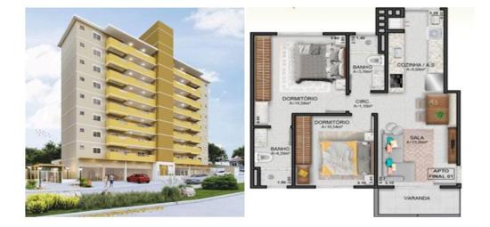 APARTAMENTO 2 DORMITÓRIOS