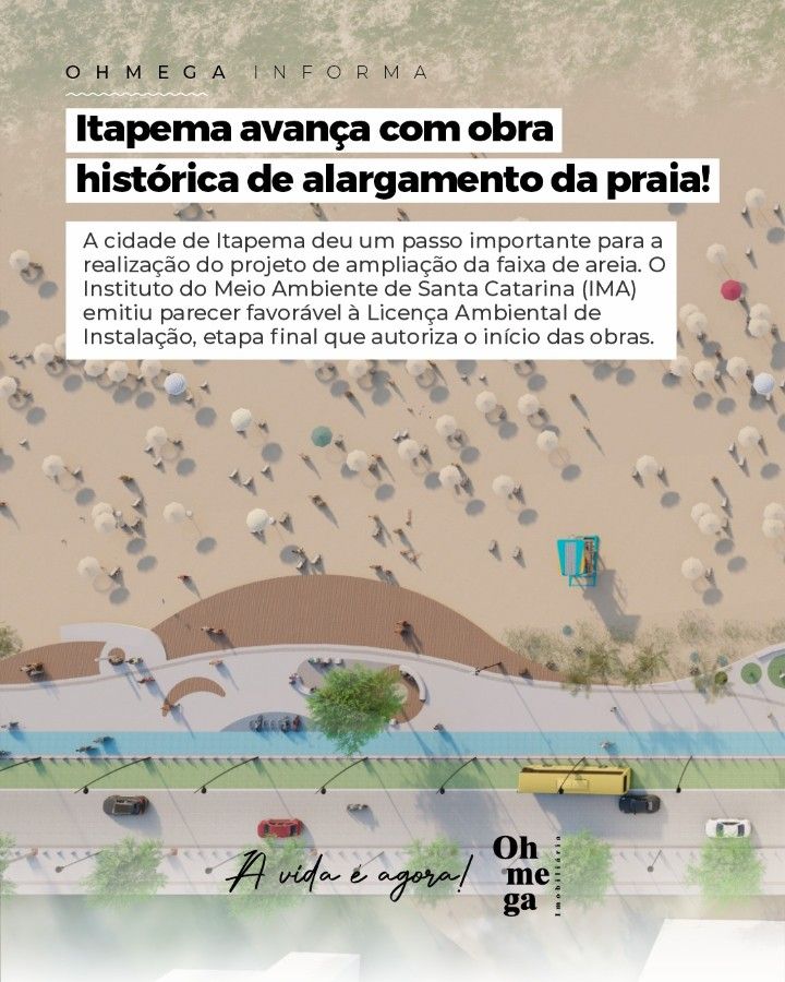 Itapema: Ampliação da Praia Transforma Litoral e Valoriza Imóveis - Imagem Principal