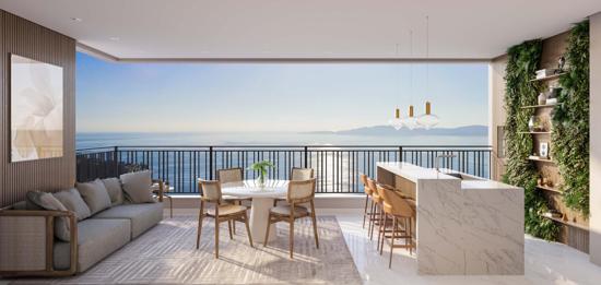APARTAMENTO FRENTE AVENIDA COM 04 SUÍTES E 03 VAGAS - CENTRO, ITAPEMA/SC