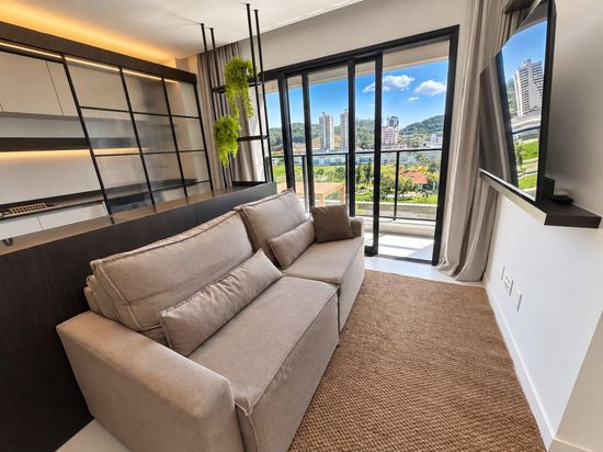 LINDO  E CONTEMPORÂNEO APARTAMENTO 2 DORMITÓRIOS  SENDO 1 SUÍTE- PRAIA BRAVA- SC