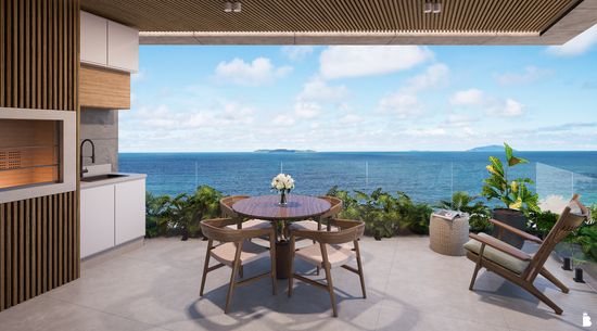 APTO 3 SUÍTES COM VISTA DEFINITIVA PARA O MAR I QUATRO ILHAS