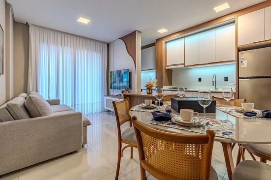 APARTAMENTO 2 SUITES MOBILIADO I PRÓXIMO AO MAR