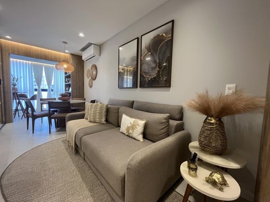 APARTAMENTO 2 SUÍTES MOBILIADO E DECORADO NO CANTO GRANDE - BOMBINHAS