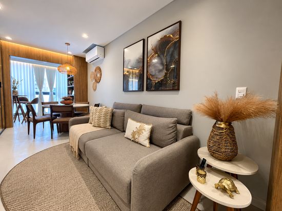 APARTAMENTO 2 SUÍTES MOBILIADO E DECORADO NO CANTO GRANDE - BOMBINHAS