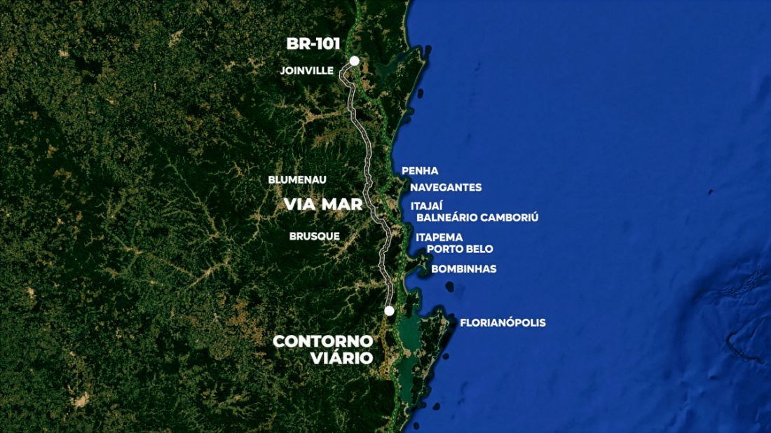 Via Mar: a rodovia que promete transformar a mobilidade e o desenvolvimento do litoral catarinense - Imagem Principal