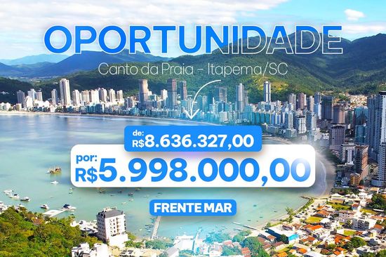 OPORTUNIDADE FRENTE MAR!